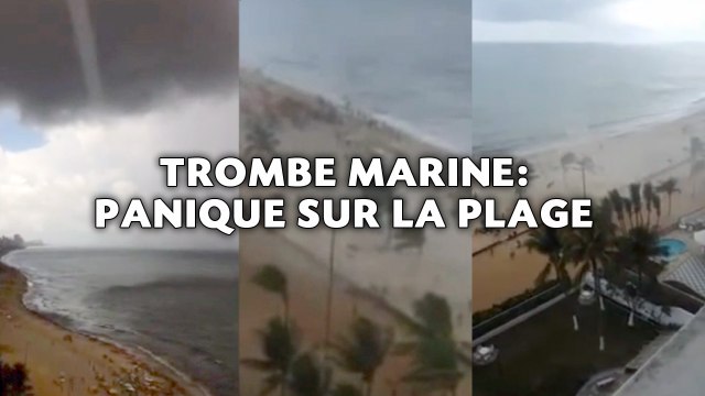 Une trombe marine sème la panique sur une plage brésilienne