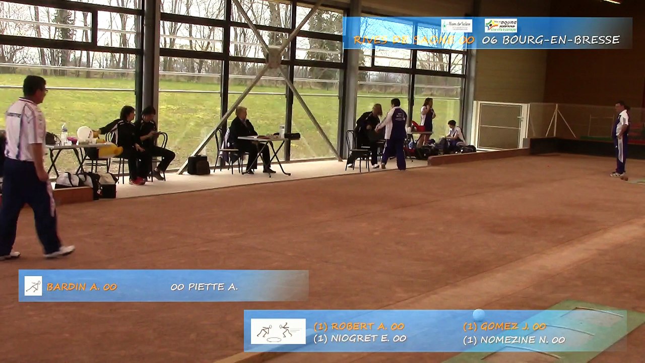 Second tour intégral, Rives de Saône contre Bourg-en-Bresse, Sport Boules, J9 Elite Féminine, Saison 2014 /2015