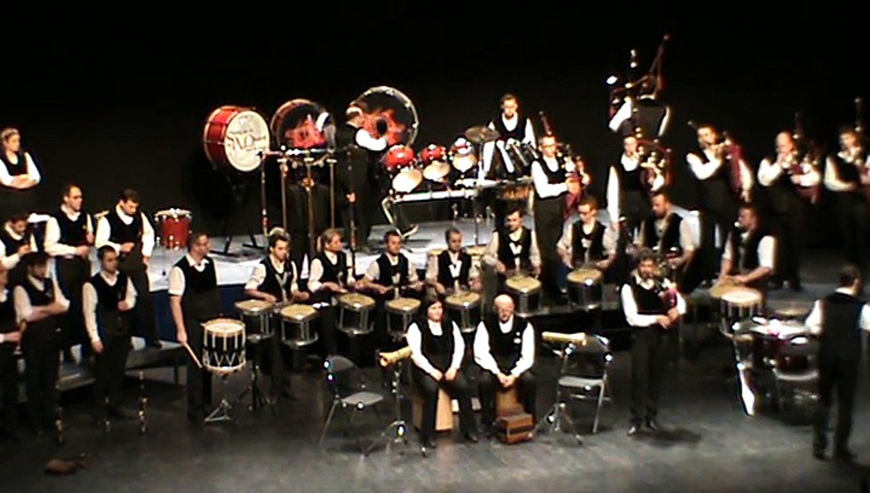 Bagad de Lorient concours à St-Brieuc 1° mars 2015