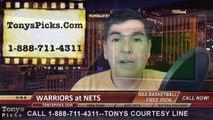 Brooklyn Nets vs. Golden St Warriors Free Pick Prediction NBA Pro Basketball Odds Preview 3-2-2015