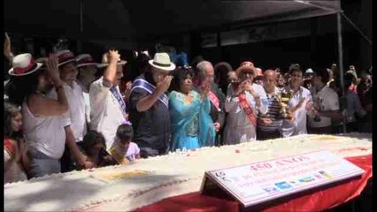 Giant birthday cake, samba music, concerts and new tunnel mark Rio's 450th anniversary