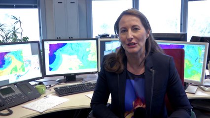 Ségolène Royal inaugure le centre de prévision des inondations dans les locaux de Météo France