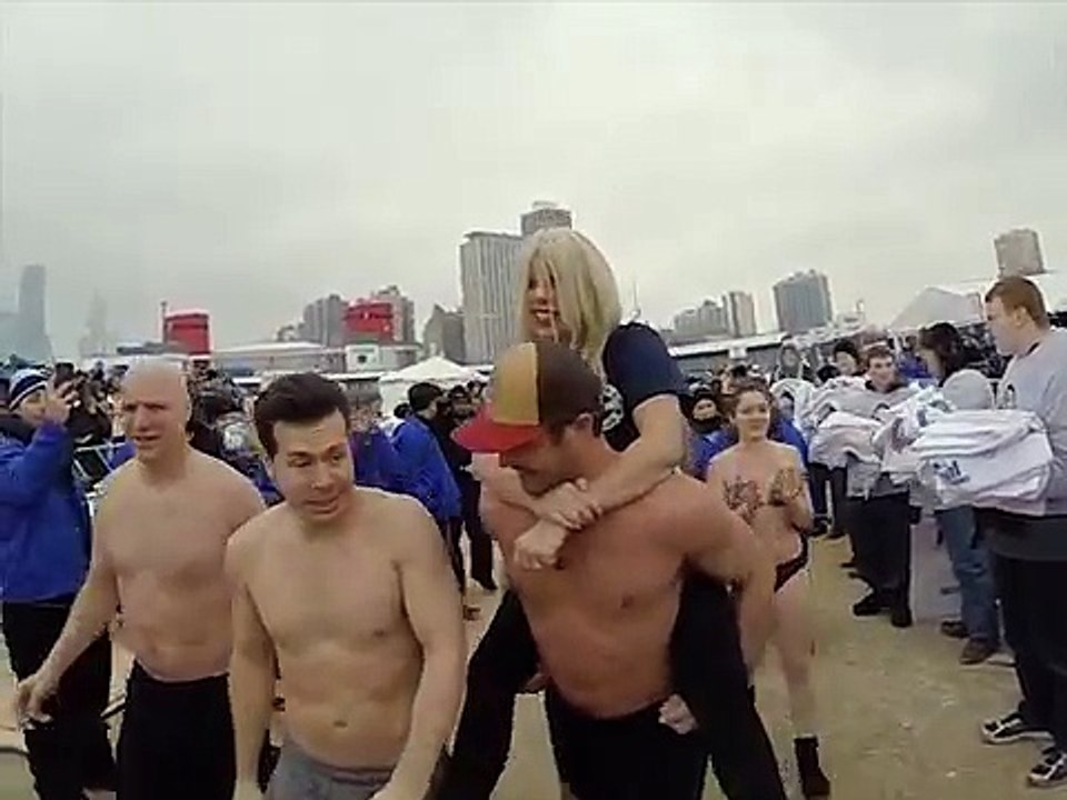Lady Gaga  and Taylor Kinney Chicago Polar Plunge 2015