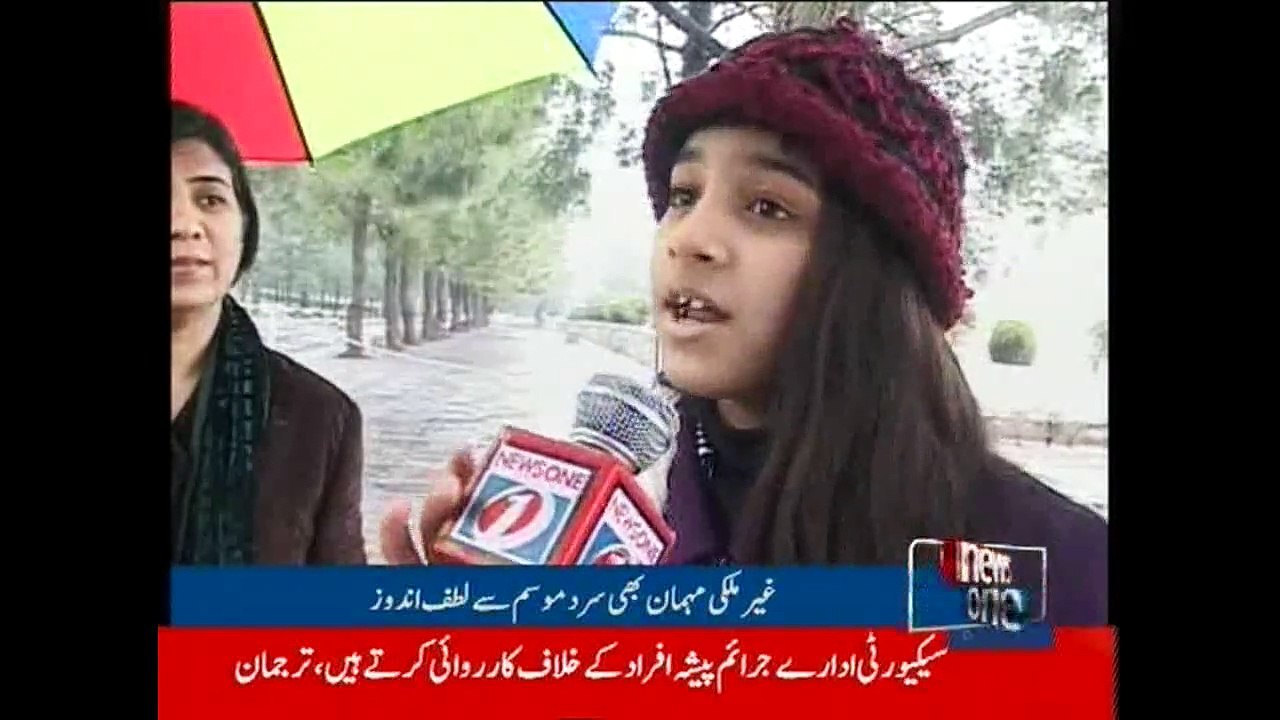 Tourists enjoying weather in Islamabad