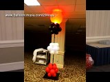 How To Make A  Lighted Balloon Column in Casino Theme