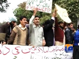 Download Video: Lahore: Negotiations between blind people, Punjab govt fail-Geo Reports-02 Mar 2015