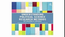 Understanding Political Science Research Methods The Challenge of Inference