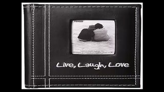 Pioneer Sewn Leatherette Embroidered Live, Laugh, Love  Frame Cover Brag Book, Black