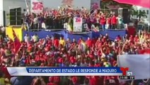 Departamento de Estado de EE.UU. le contesta a Maduro por 