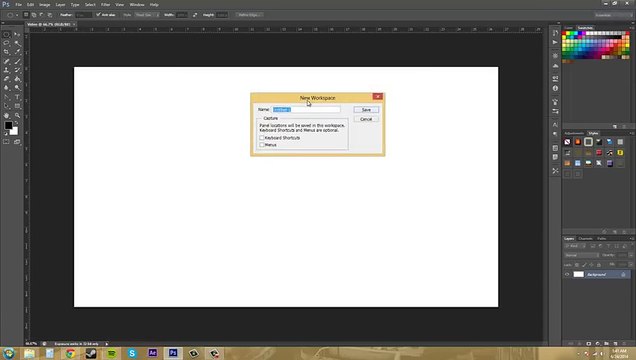 -Photoshop CS6 Tutorial - 29 - Creating Your Own Workspace
