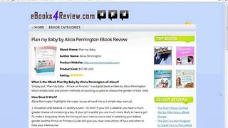 Plan my Baby by Alicia Pennington EBook Review
