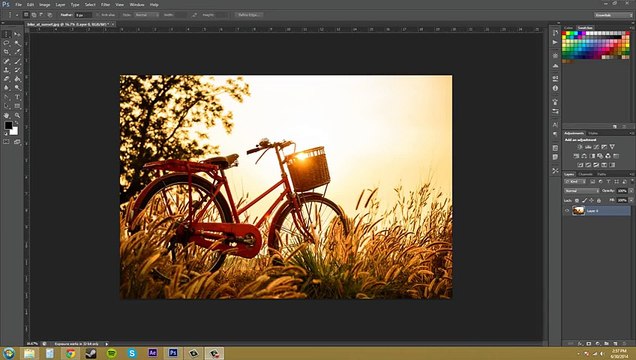 -Photoshop CS6 Tutorial - 32 - Single Row Marquee Tool -