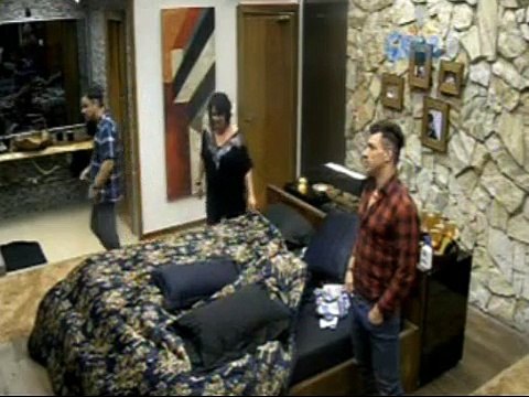 Mariza, Adrilles e Cezar no Líder depois do paredao formado - 02.03.2015