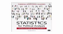 Statistics for Political Analysis; Understanding the Numbers