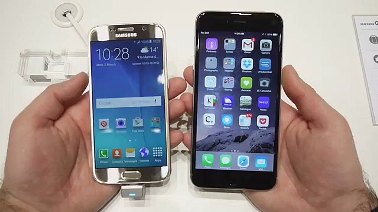 Samsung Galaxy S6 vs iPhone 6 Plus- First look