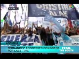 Argentina: President cites achievements in final address