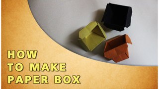 BOX - ORIGAMI | HOW TO MAKE PAPER BOX | TRADITIONAL PAPER TOY