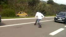 Accident sur une autoroute marocaine bloquée par la police