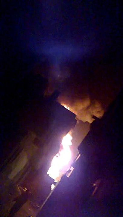 korangi no5 fire in pump