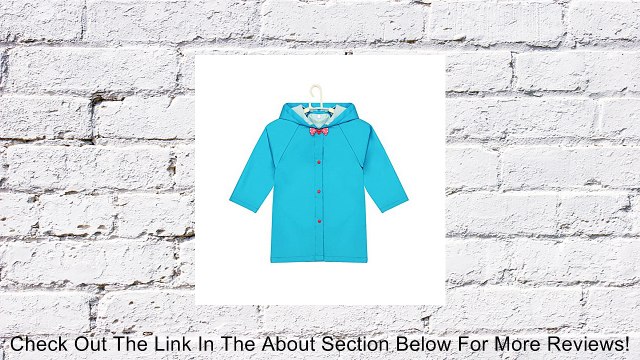 Bowknot Toddler Rain Wear Cute Baby Rain Jacket Infant Raincoat BLUE S Review