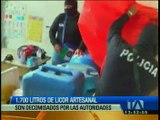 Decomisan licor artesanal en Bolívar
