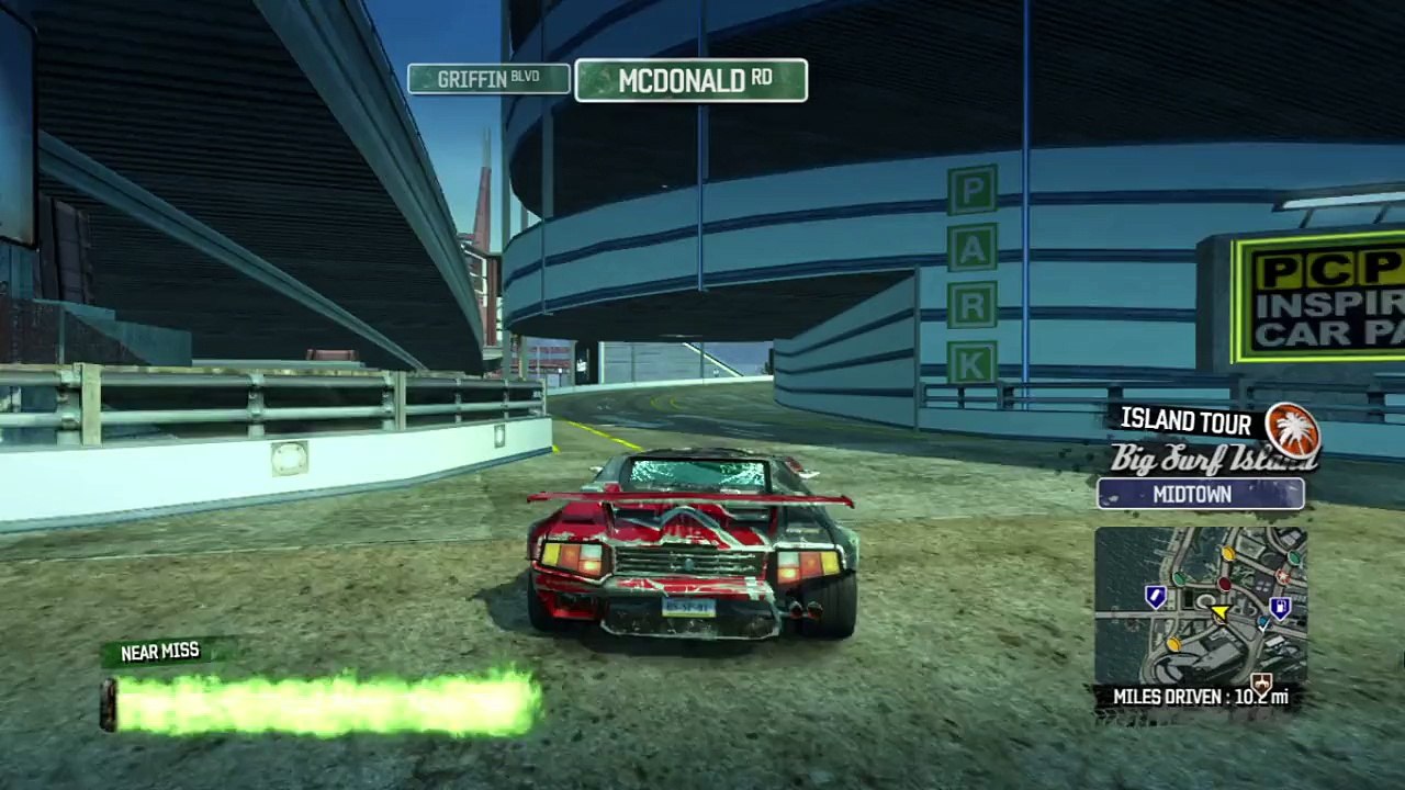 Burnout Paradise Trofeu Complete a 750 yard drift inside the inspiral car park