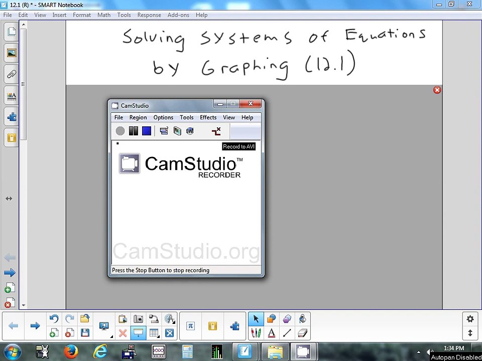 12.1 Solving Systems by Graphing 3-2-15