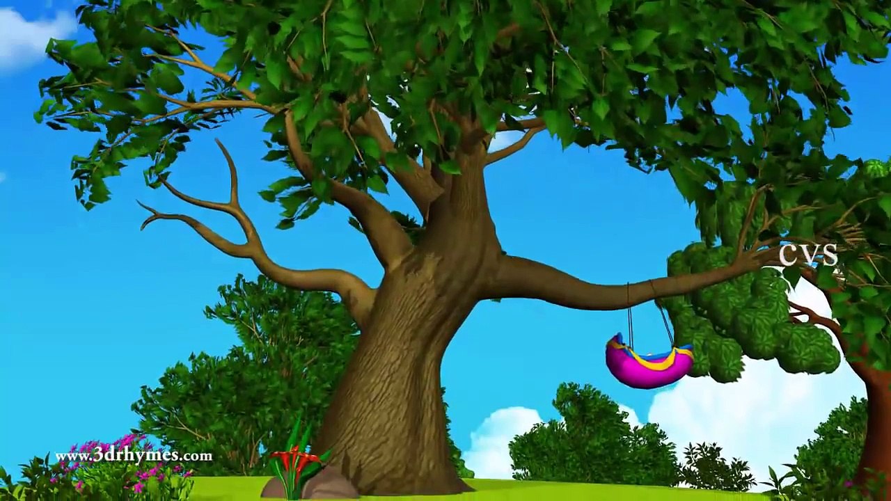 3D Animation Rock-A-Bye Baby English Nursery rhymes for children with lyrics