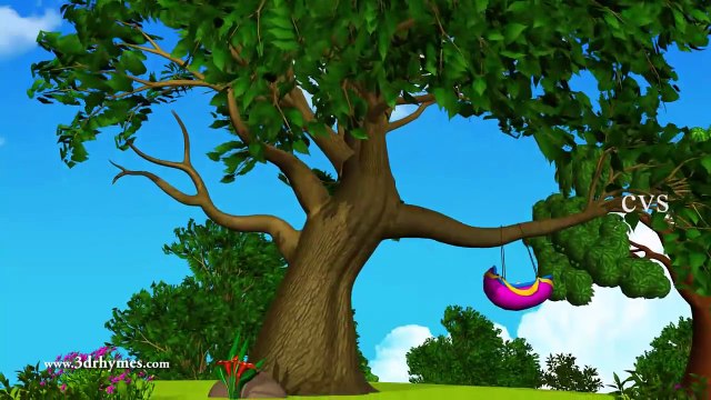 3D Animation Rock-A-Bye Baby English Nursery rhymes for children with lyrics