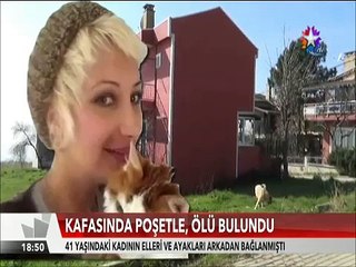 Elleri ve ayakları arkadan bağlı 41 yaşındaki kadın kafasında poşetle ölü bulundu