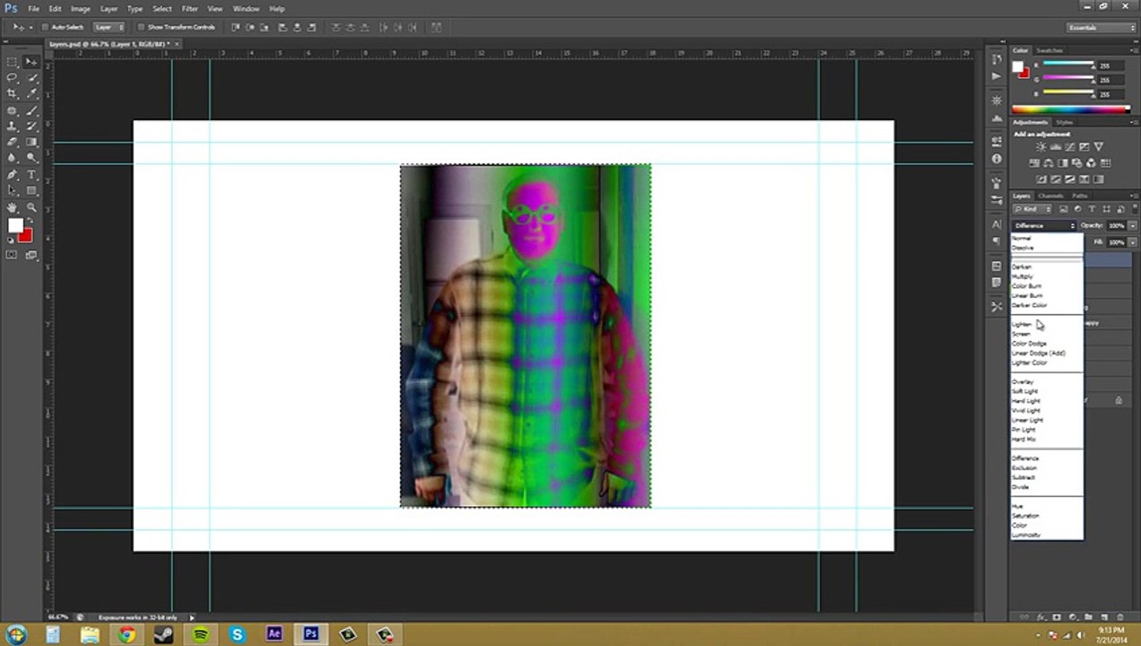 ---Photoshop CS6 Tutorial - 59 - Blending Modes Part 4