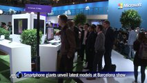 Smartphone giants unveil latest models at technology show