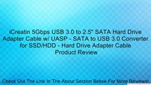 iCreatin 5Gbps USB 3.0 to 2.5