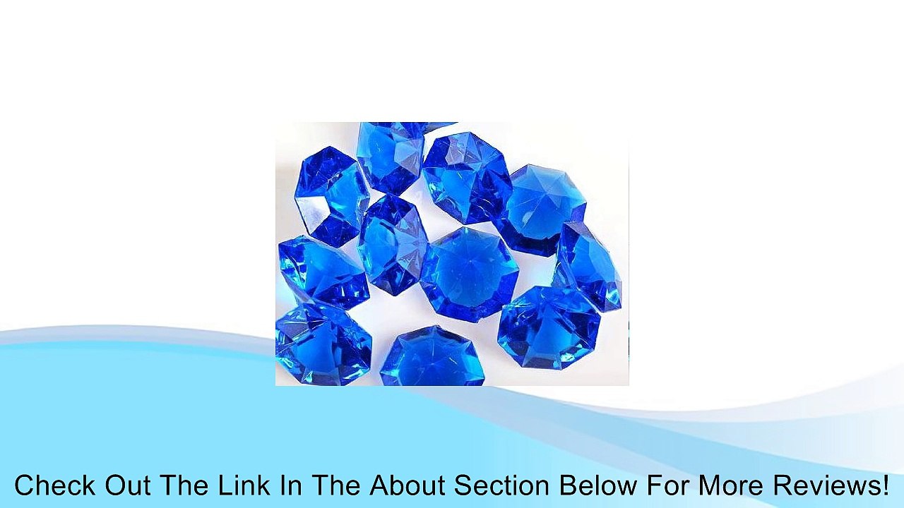 Royal Blue 25 Carat Acrylic Diamonds - 36 Acrylic Gems - Big Bling Review