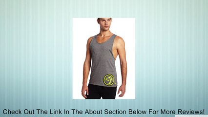 Zumba Fitness Men's Cut Up Over Your Tank Top, Dark N Dirty Slate, Medium Review