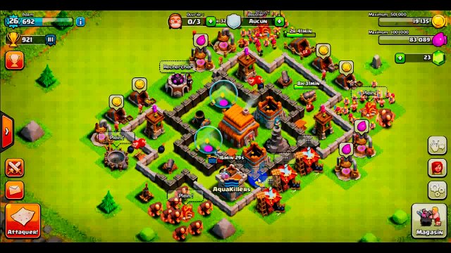 Tuto Clash Of Clans Technique d'attaque Clash Of Clans HDV 5 Pas cher !