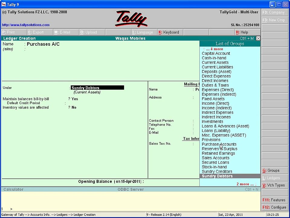 Tally Tutorials in Urdu Lesson 19