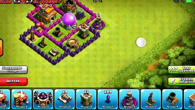 Tuto Clash of Clans village défensif HDV 7 (FR)