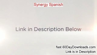 Synergy Spanish Download eBook Free of Risk - Read My Review First