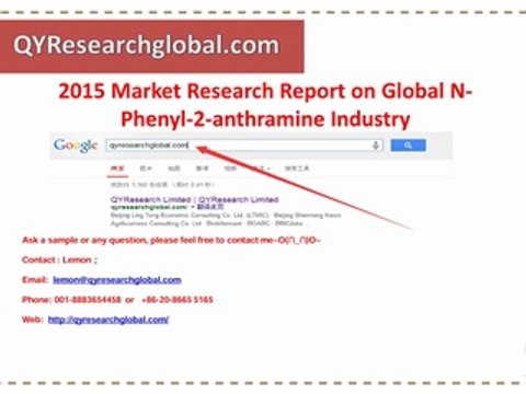 QYResearch group-2015 Market Research Report on Global N-Phenyl-2-anthramine Industry