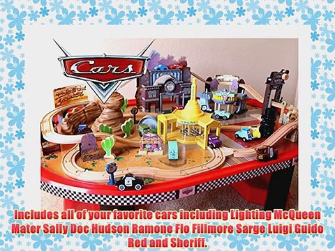 KIDKRAFT Cars Radiator Springs race track set u0026 table Cars Kid Craft