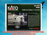 Kato USA Model Train Products California Zephyr Car Set with Display Unitrack 11-Piece