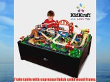 KidKraft Metropolis 100-Piece Wooden Train Table Set