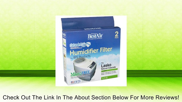 Rps Products L11 Wick Filter Fits Lasko & Westinghouse Humidifiers, 2-Pk. Review