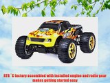 1/10 2.4Ghz Exceed RC Infinitve Nitro Gas Powered RTR Off Road Monster 4WD Truck Fire Yellow