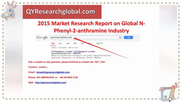 QYResearch group-2015 Market Research Report on Global N-Phenyl-2-anthramine Industry
