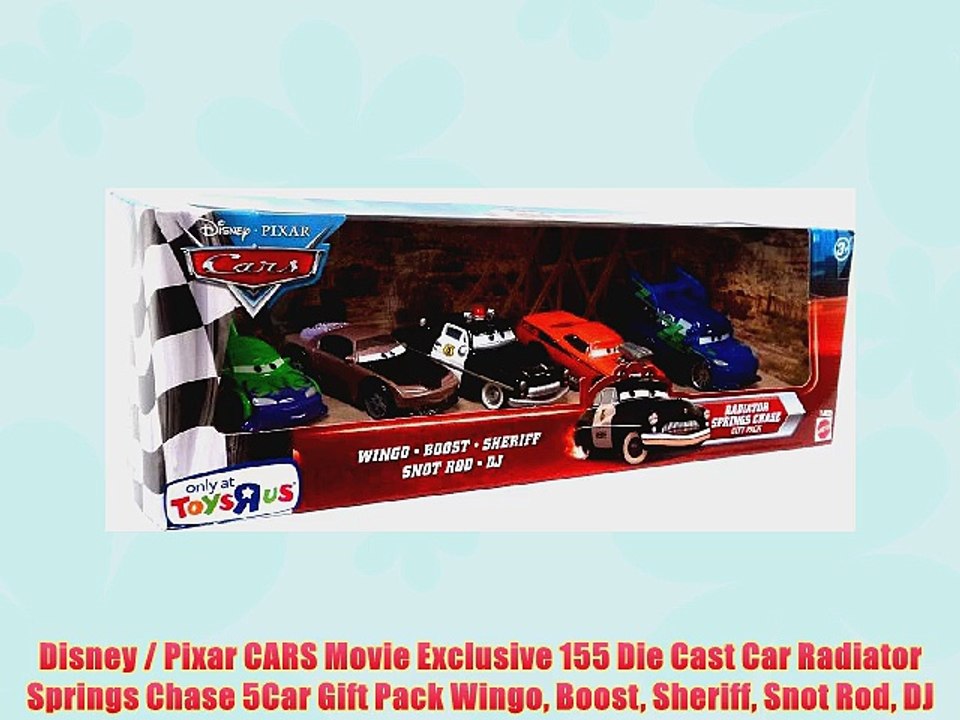 Disney / Pixar CARS Movie Exclusive 155 Die Cast Car Radiator Springs Chase 5Car Gift Pack