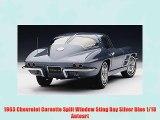 1963 Chevrolet Corvette Split Window Sting Ray Silver Blue 1/18 Autoart