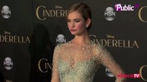 Exclu Vidéo : Lily James et Cate Blanchett : Des princesses sur le tapis rouge de ‘Cinderella’ à Los Angeles