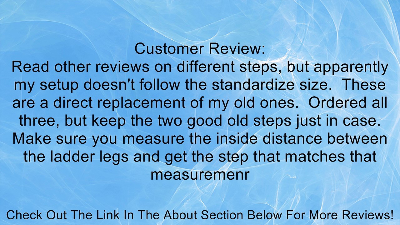 S.R.Smith, LTDF-101, 19" Econoline Plastic Tread Review